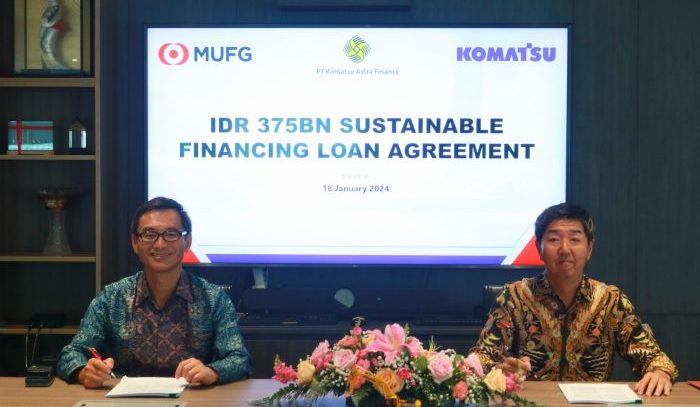 MUFG Bank dan Komatsu Astra Finance Teken Perjanjian Pendanaan Rp 375 Miliar - Fintechnesia.com